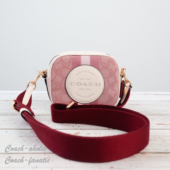 NWT Coach C7978 Mini Dempsey Camera Bag In Signature Jacquard With Coach Patch - Picture 4 of 12